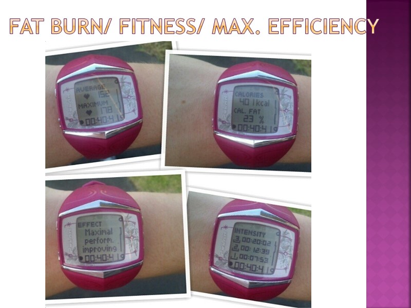 Fat Burn/ Fitness/ max. efficiency